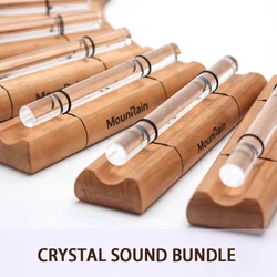 Energy Bar Chime Crystal Sound Bundle Single Bar Yoga Meditation Sound Healing Seven Tones Chakras Wooden Percussion Instruments