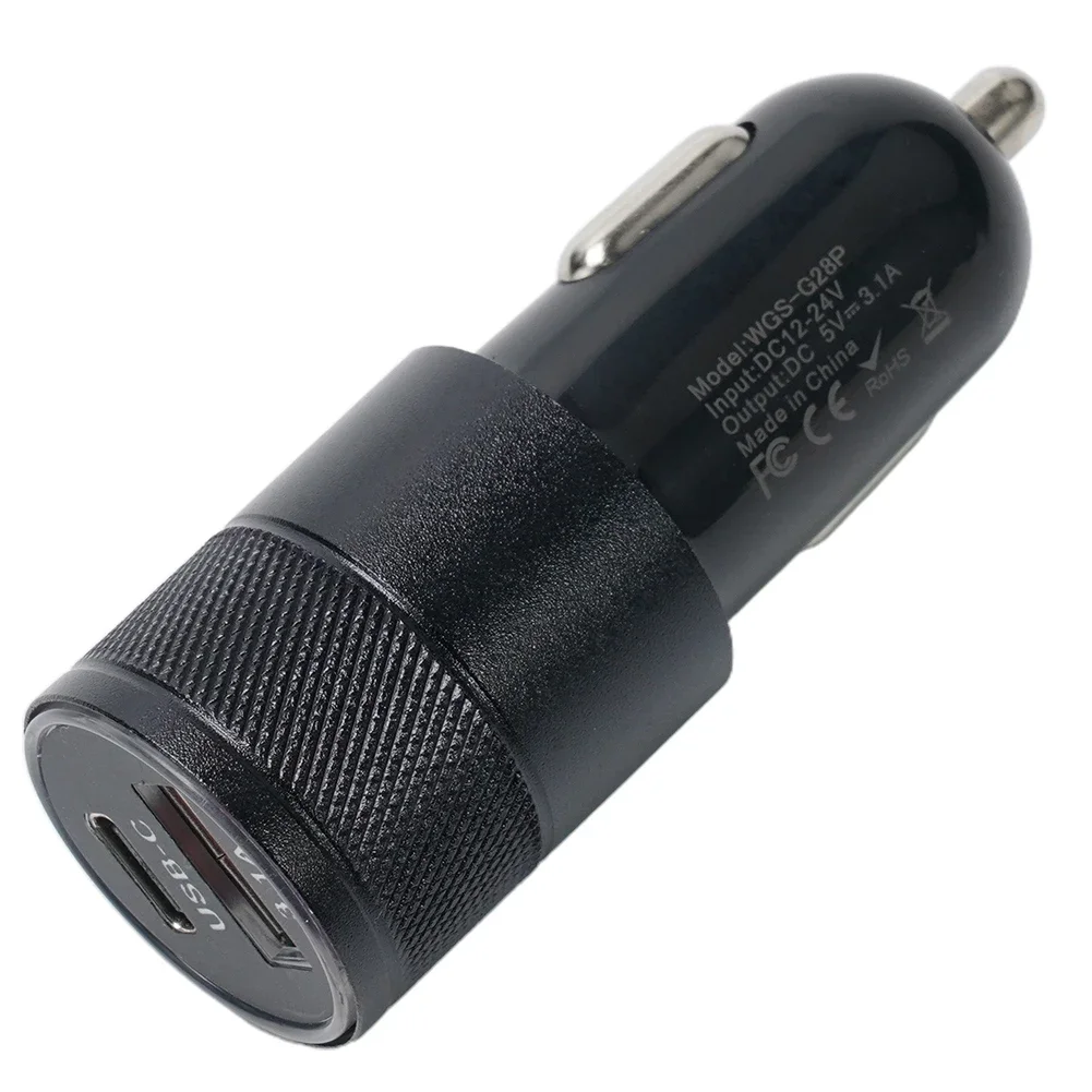 Black Car Charger 1xUSB-C Tools USB Power Delivery 65W USB 66W Fast Fast Charging Dock Car Charger Charging Fashion