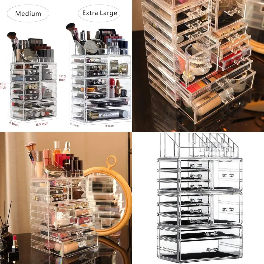 

10-Drawer Vanity Organizer for Makeup, Jewelry, Hair Accessories, and Beauty Essentials