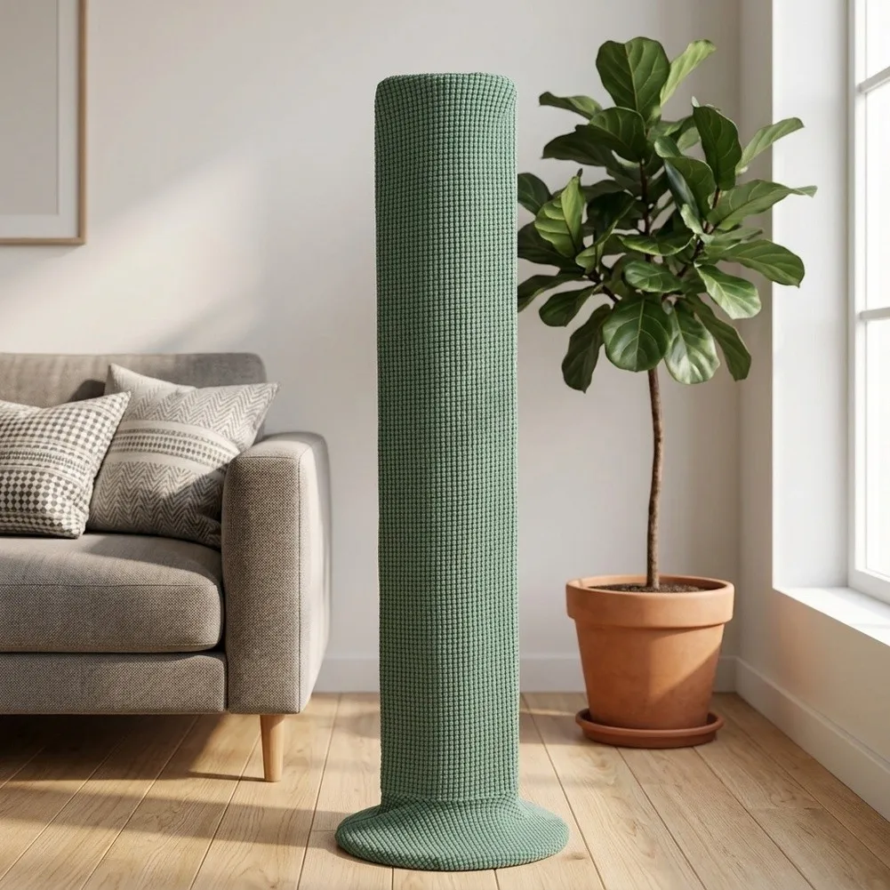 Polyester Dust Cover for Floor Standing Electric Fans with Stretchable Knitted Construction for Secure and Complete Fit