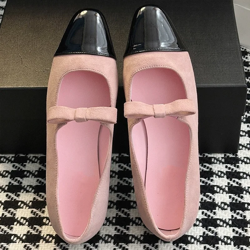 High quality French retro-style women's Mary Jane shoes with pointed toes, low heels, elegant and sophisticated 25110822