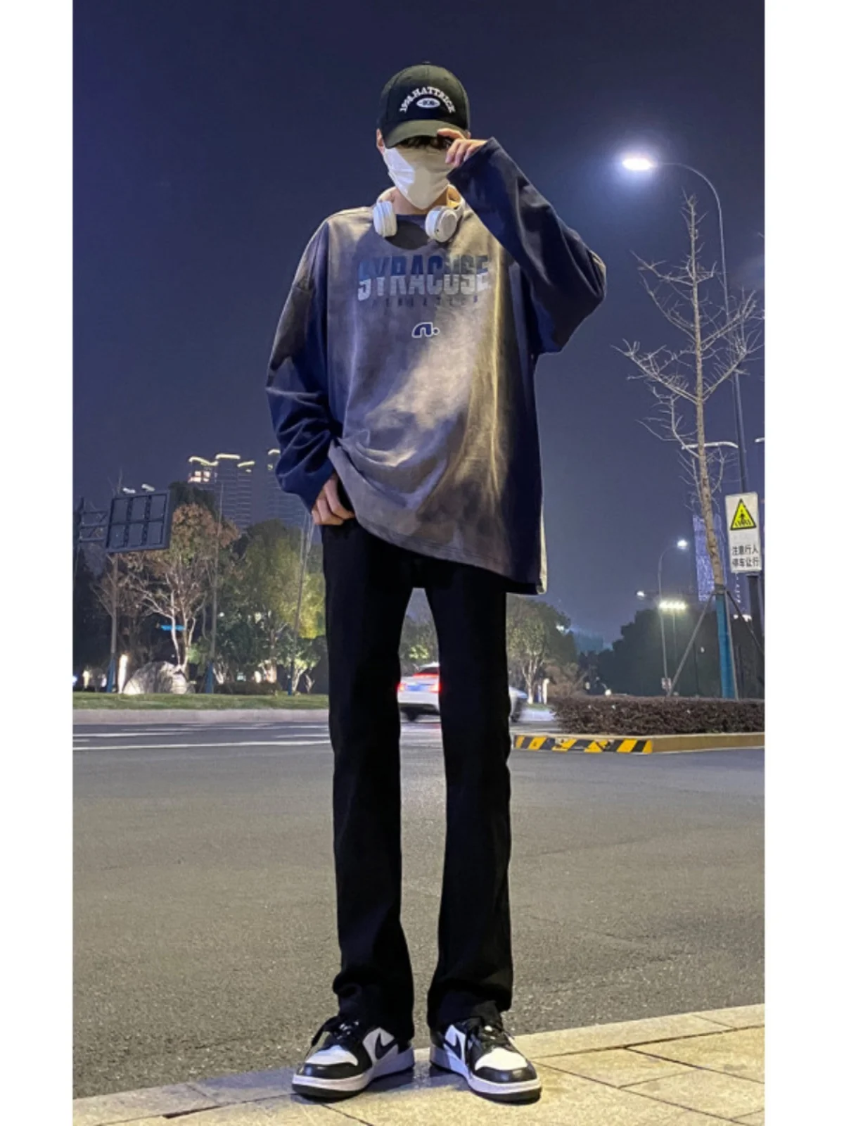 

Мужские джинсы-клеш Slim Fit: новая модная модель для весны и осени, прямые длинные брюки, износостойкие, для повседневной носки
