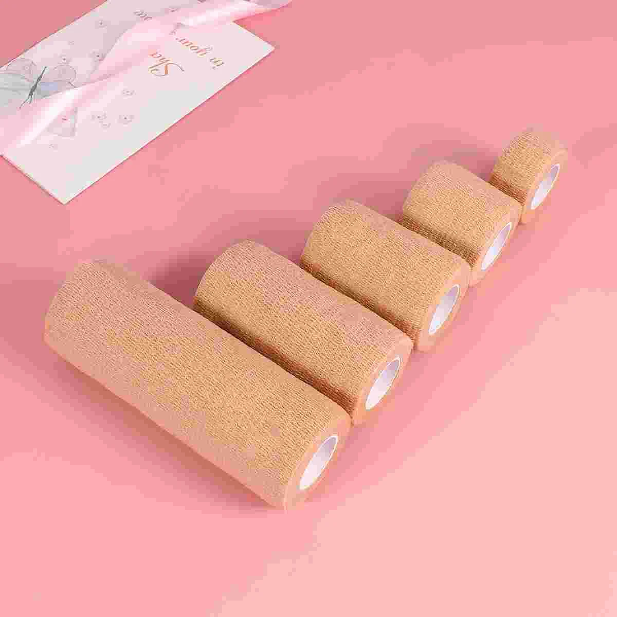 

5 Pcs Elastic Bandages Cohesive First Aid Athletic Elasticity Sports -Adhesive