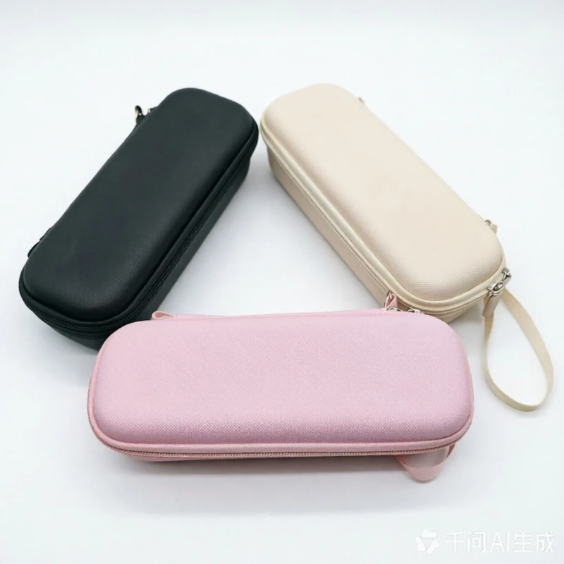 Hard Shell Handheld Camera Case with Accessory Section, Soft Lining and Wrist Lanyard for Daily Carry Travel Storage