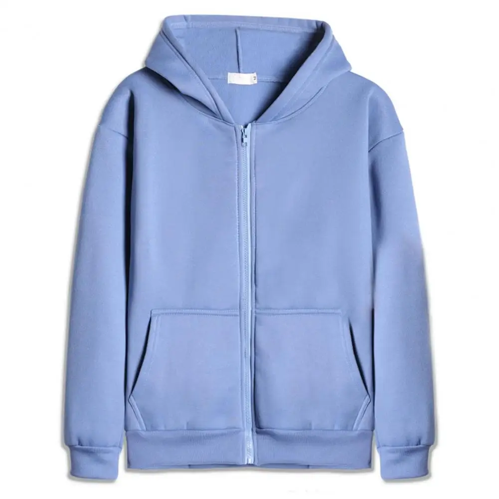 Harajuku Męska bluza z kapturem Gruba ciepła bluza z kapturem Mężczyźni Retro Zip Up Długi rękaw Luźna kurtka Płaszcze Casual Mężczyźni Strój Sportowy