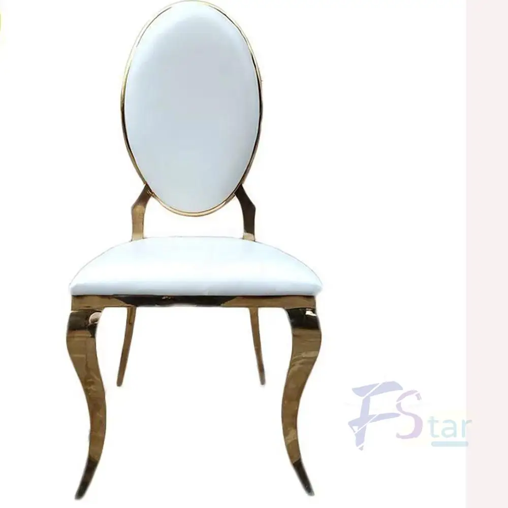 Wedding Chair Royal High Back Stainless Steel Leg Dining Chair