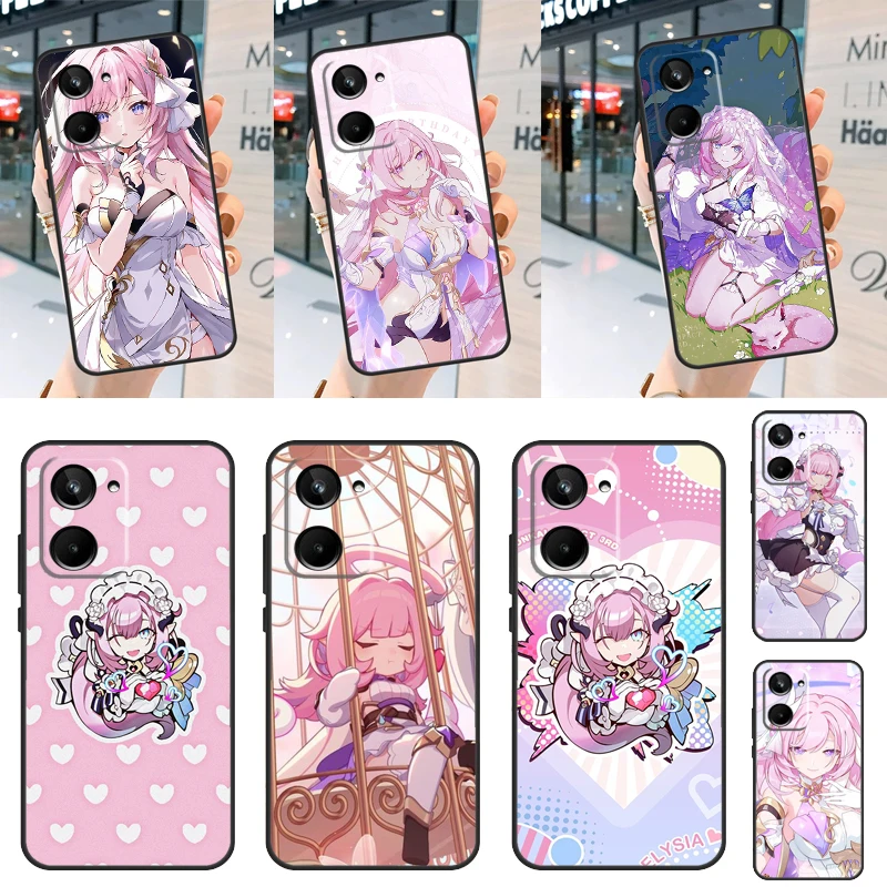 Elysia Honkai impact For Realme C30 C11 C15 C21Y C25 C33 C35 C55 GT Neo 3T 2T 5 3 8 9 10 11 Pro Plus Phone Case