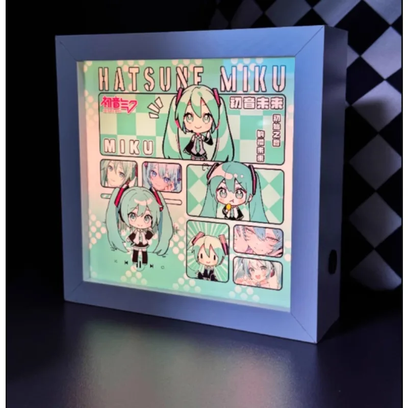 映画初音ミクナイトライトタッチコントロールイルミネーションデスク装飾アニメテーマのアンビエントランプ寝室-ギフト用