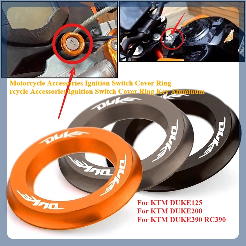 

Аксессуары для модификации мотоцикла, кольцо для замочной скважины, декоративное кольцо, крышка переключателя зажигания, кольцо для KTM DUKE 125 200 390 RC 390