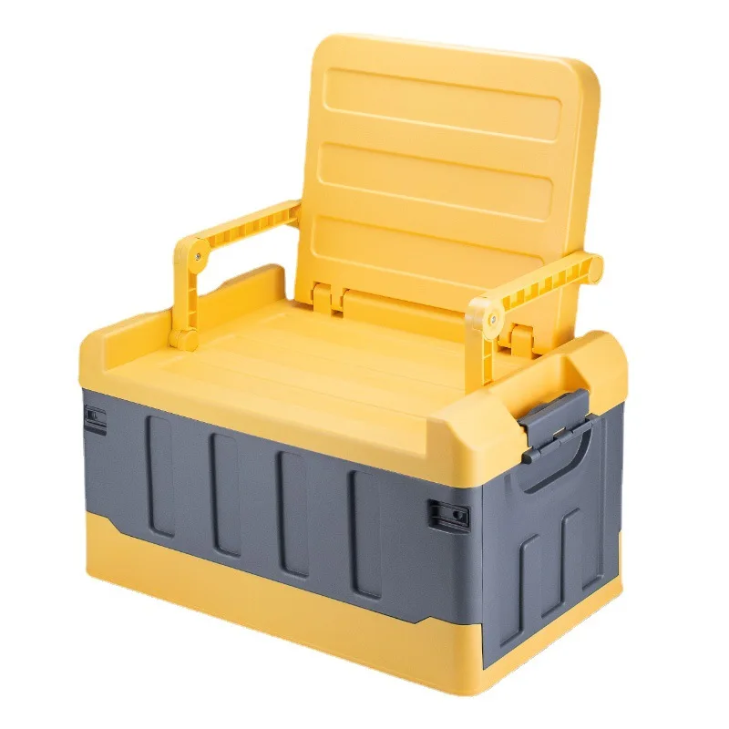 [Support export] Car trunk storage Seat type outdoor camping storage box Finishing box Fishing