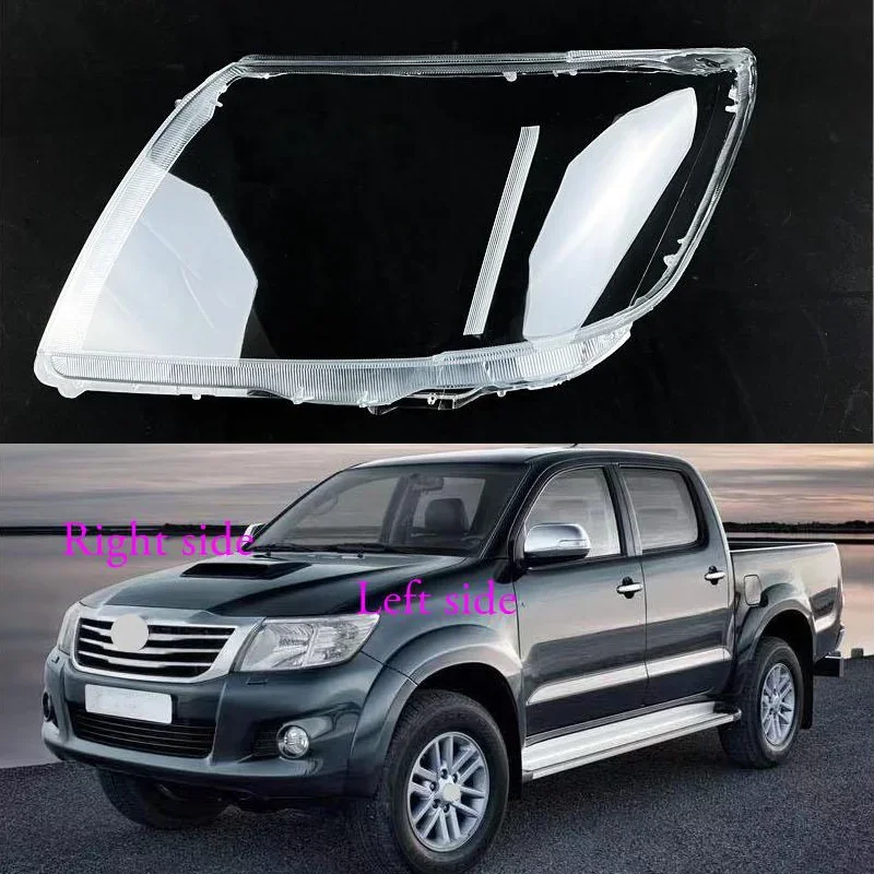 

Car headlight lens for Toyota Hilux Vigo 2012 2013 2014 headlamp cover car replacement front Auto shell cover