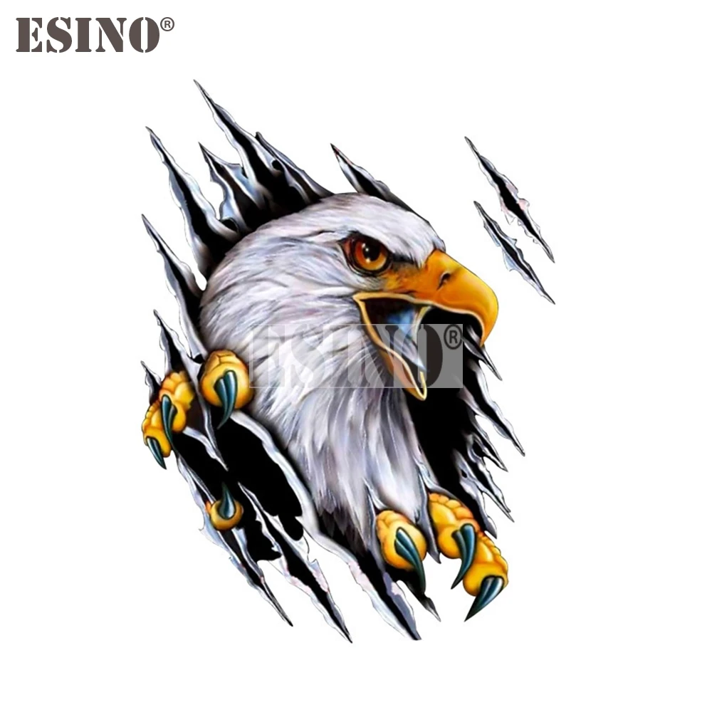 Car Styling Creative Funny Animal Angry Eagle Cartoon Adhesive PVC Waterproof Car Body Sticker Pattern Vinyl