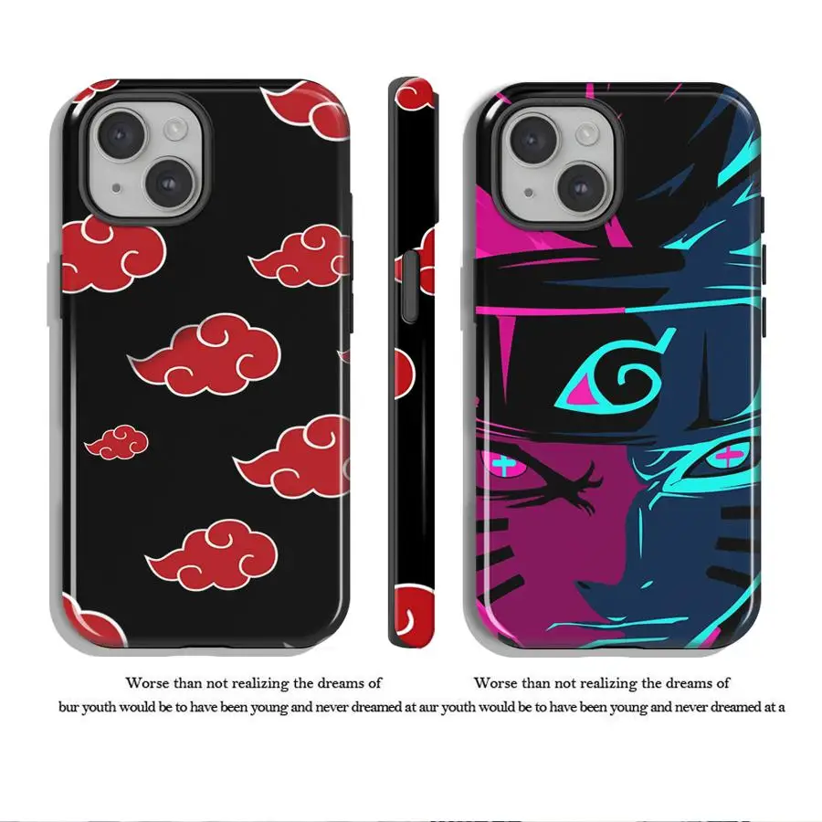 Capa de Celular para Apple iPhone 17 15 Pro Max Air 11 14 Plus XS XR 13 16 16e 12 Capa Macia Estilosa Naruto
