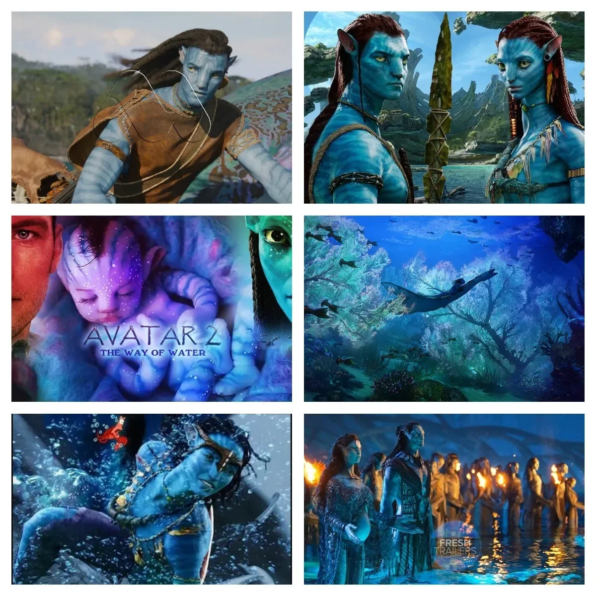 Canvas Painting Disney AVATAR 2: The Way of Water Wall Art Pictures Interior for Living Children Room Home Decoration Painting