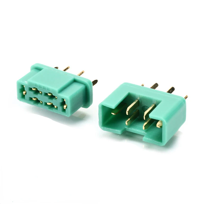 5-100Pcs MPX Multiplex Connector Male Female Plug 24K Gold Plated 6Pin AM-1016 for RC Glider Signal Line Connection Accessories