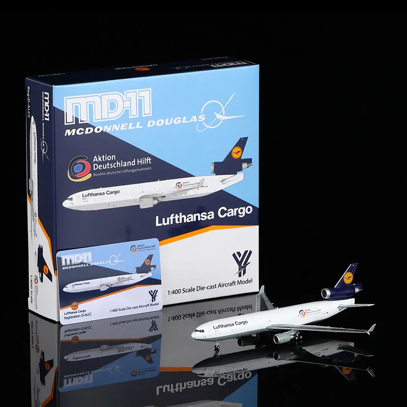 YY Wings Diecast 1/400 Scale Lufthansa MD-11 D-ALCC Passenger
