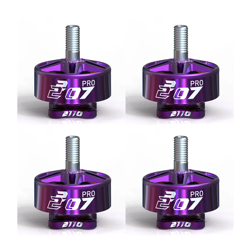4 шт. VCI Vulcan YUKI EDITION 2207 PRO 2110KV 1950KV 2050KV бесщеточный высокопроизводительный фиолетовый RC FPV гоночный двигатель для дронов
