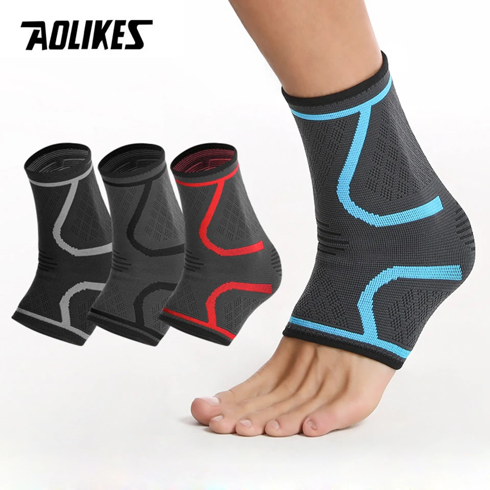 AOLIKES 1PCS Ankle Brace for Women & Men,Ankle Support Sleeve & Ankle Wrap - Compression Ankle Brace for Sprained Ankle