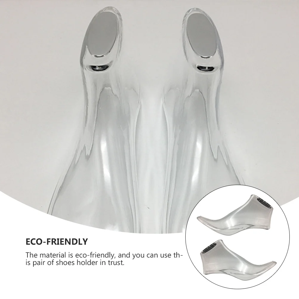 

Luxshiny Acrylic Shoe Rack 6 Pack High Heel Display Stand for Store Retail Organizer