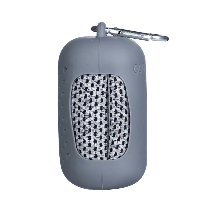 Portable mini silicone set cold-sensing towel outdoor cooling cold towel quick-drying fitness towel