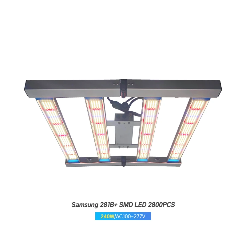 

Hydroponics 240W LED Grow Light for Indoor Plants Vertical Farming Lamps Commercial Greenhouse IP65 Rating for Bloom