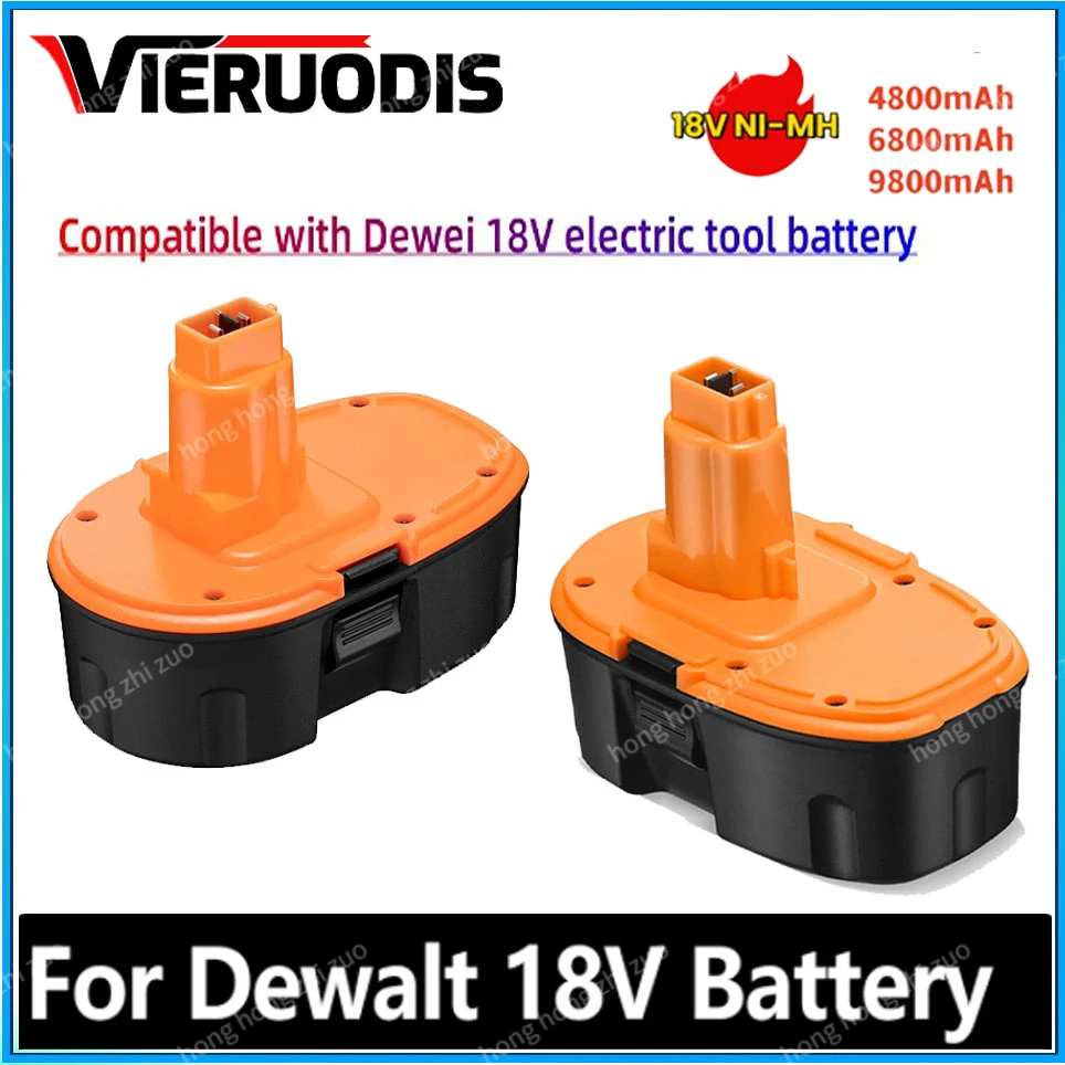 

18V 6800mAh Ni-MH Battery For Dewalt DC9096 DE9039 DE9096 DE9098 DE9503 DC212 DC330 Cordless Drill Replacement Battery