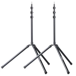 K&F Concept 2Packs 79 inch Aluminium Reversible folding Tripod Light Stands for Portrait Product Photography Softboxes Umbrellas