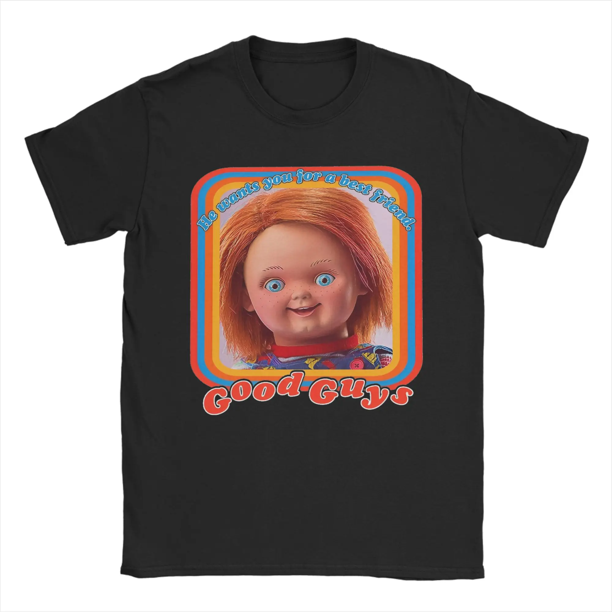 

Good Guys Chucky T-Shirt Men Creative Pure Cotton Tee Shirt O Neck Short Sleeve T Shirt Summer Tops