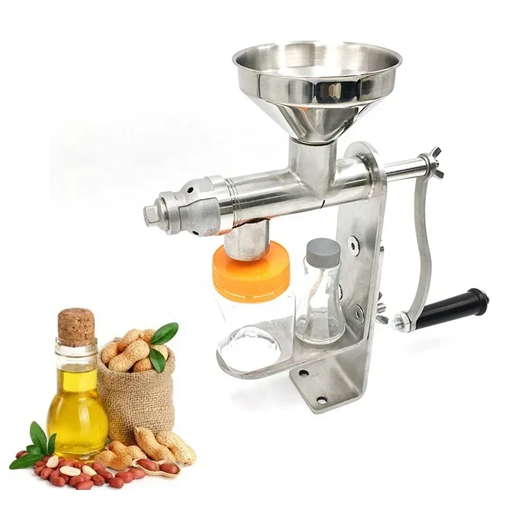 

Cheap Price Home Use Stainless Steel Oil Presser Sunflower Seeds Manual Oil Extractor