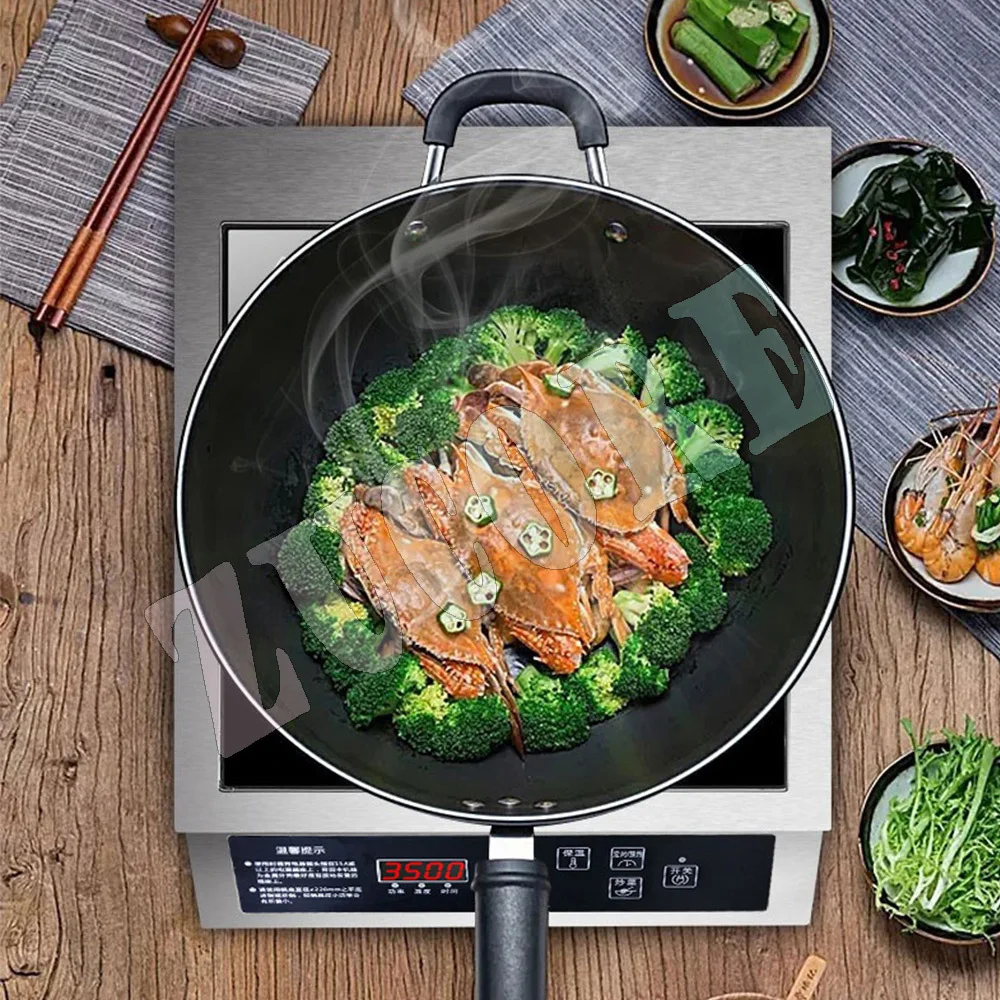 Fornello elettrico da 3500 W Piano cottura Fornello a induzione per uso domestico Fornello a induzione per zuppa commerciale ad alta potenza