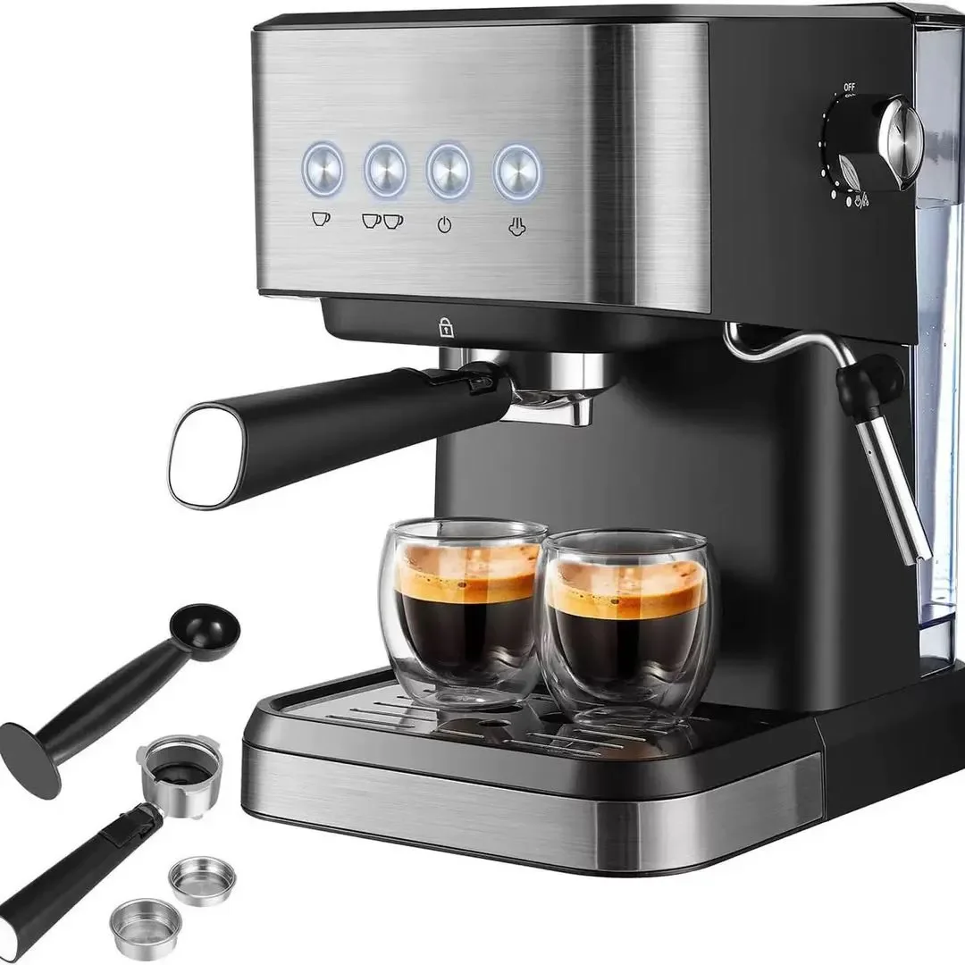 

Stainless Steel Electric Cup Maker Multifunctional Automatic Espresso Coffee Machine For Hotel And Household Use