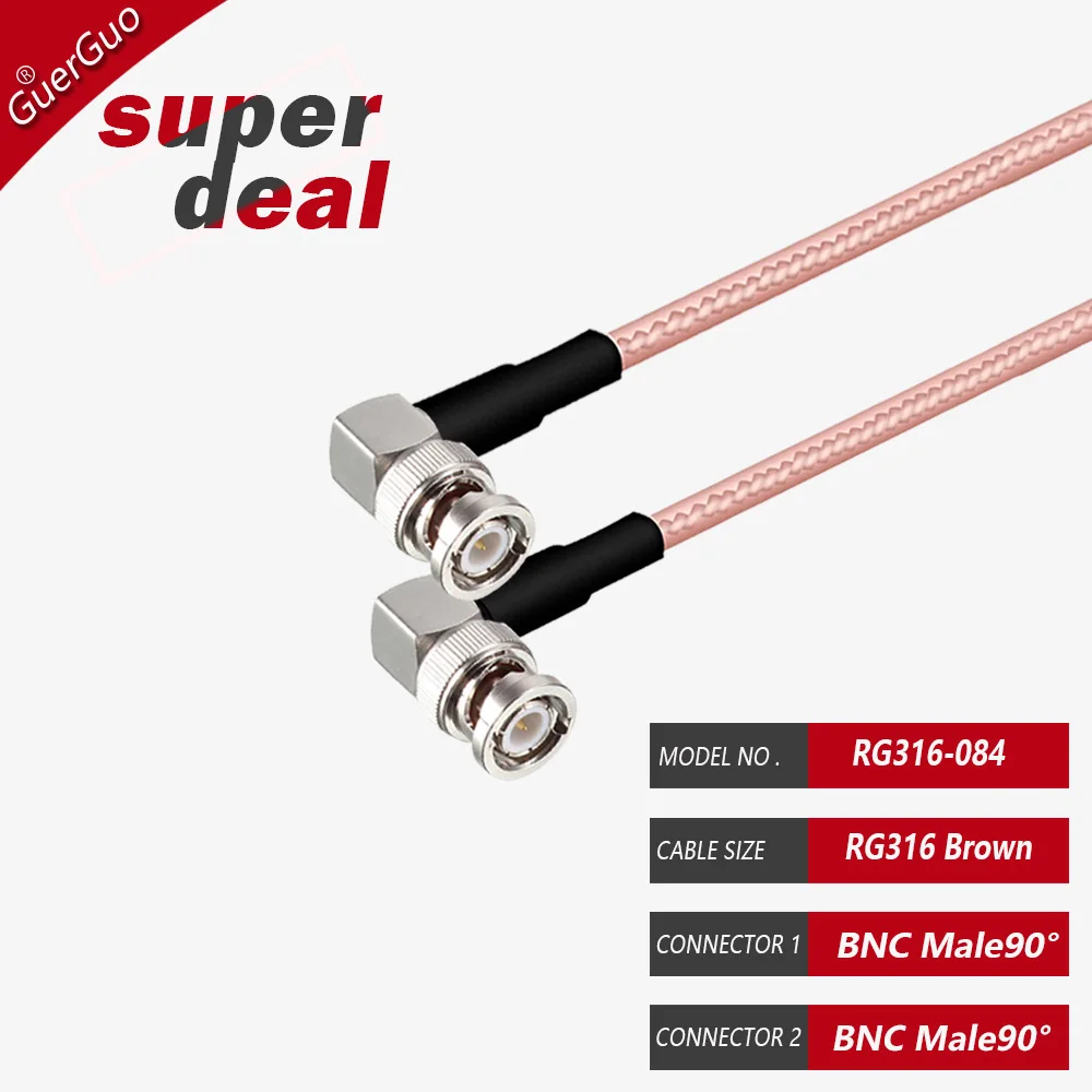 BNC 암-수 BNC 암-암 어댑터 RF 동축 RG316 케이블 50옴 비디오 카메라 시스템용 BNC 동축 연장 피그테일 코드