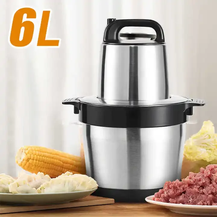 Yam Pounder Machine 6L Meat Chopper Fufu Pounding Blender Portable Multifunction Electric Meat Grinder