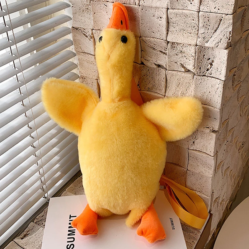 Sac à bandoulière en forme de canard pour enfants, sacoche en peluche en forme d'animaux de dessin animé, sacs à bandoulière en peluche pour enfants, cadeaux pour filles