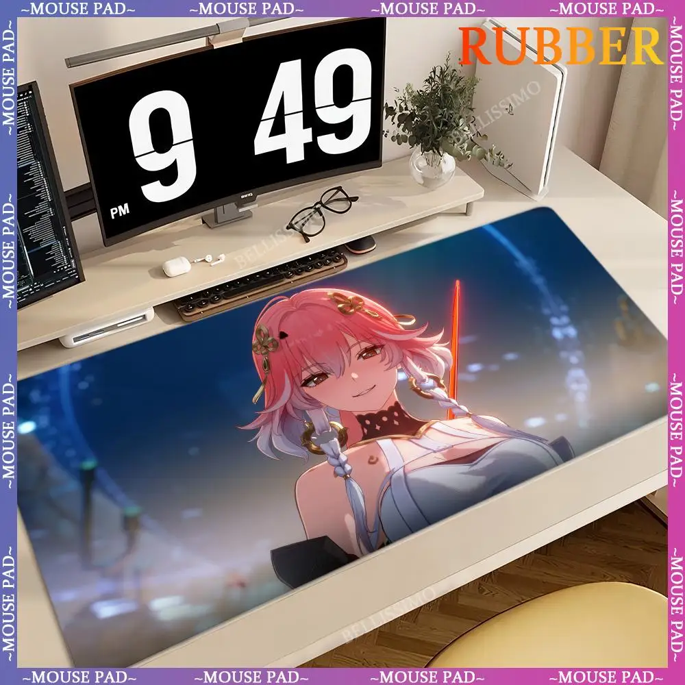 Game W_wuthering_Waves accessories 1200X600X5MM Mouse Pad Oversized Desktop accessories Game mouse pad