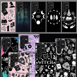 Occult Witchcraft Moon Gothic Witch Cover For Samsung Galaxy S21 S20 S23 FE S22 S24 Ultra Phone Case S10 S10E S8 S9 Plus S7 S6