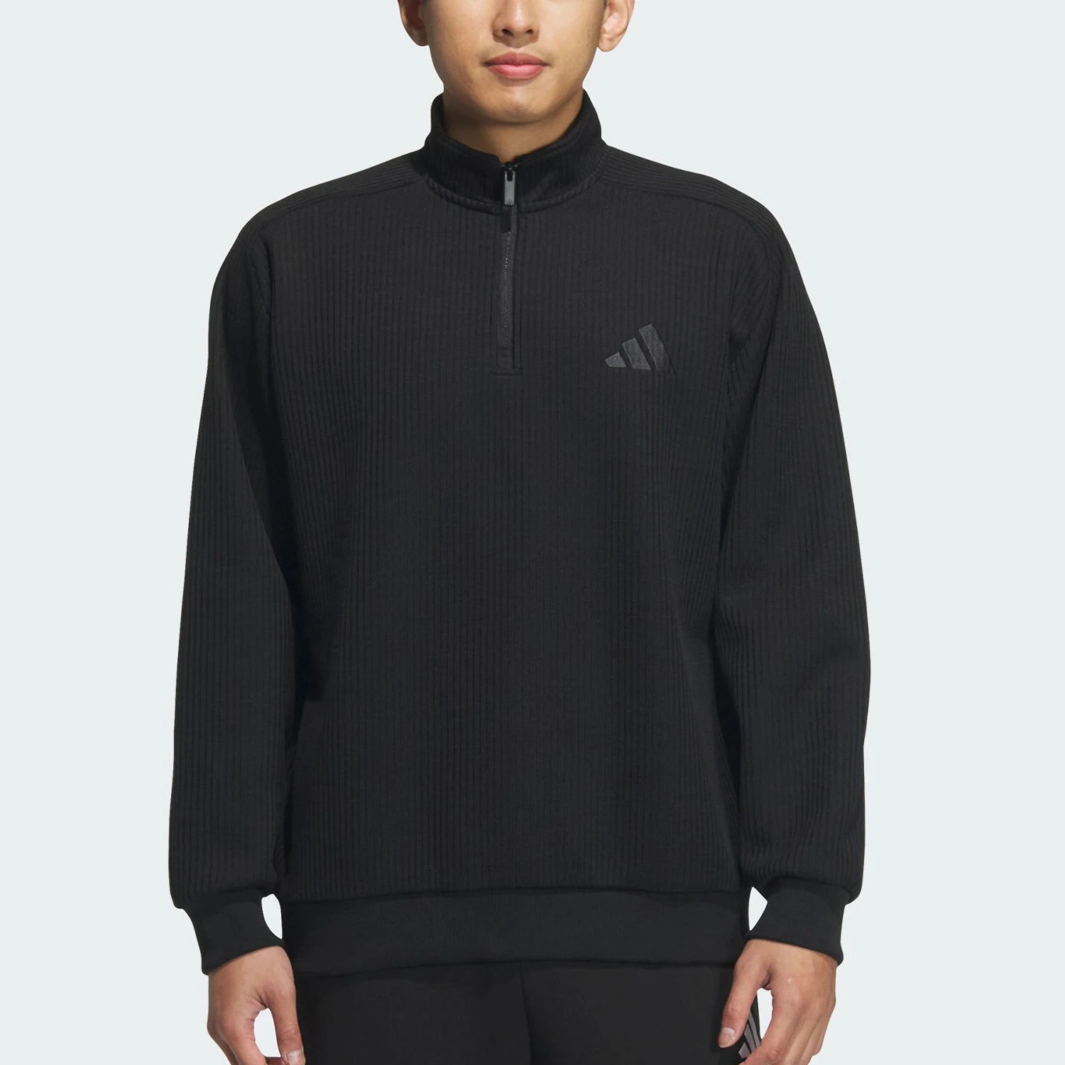 Adidas genuine M MH SWEAT men's half zipper stand up collar sweatshirt JY6949