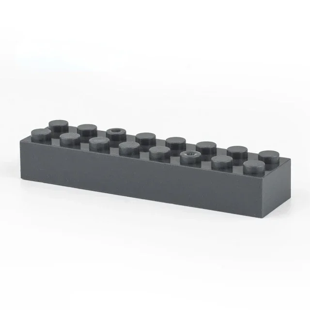 Building block 2X6 2X10 1X2 1X4 hole dark grey brick basic accessories education creativity compatible brand building block toy