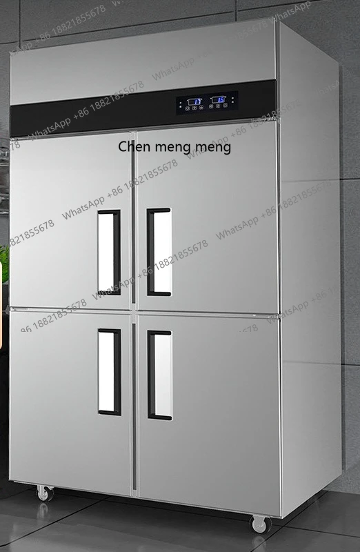 

Commercial four-door freezer kitchen fresh-keeping cabinet engineering standard full freezing