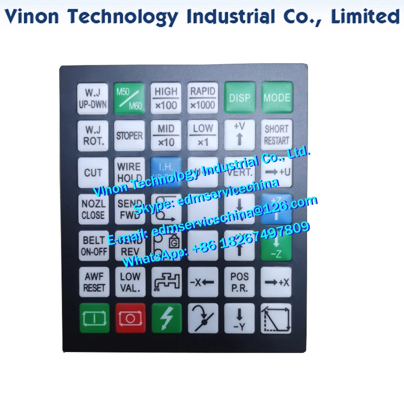 Fanuc Robocut EDM-Steuerung + Aufkleber für die Bedienfeldtastatur (Tastenblätter) – Original-Ersatzteile vom Hersteller. – Detail 1