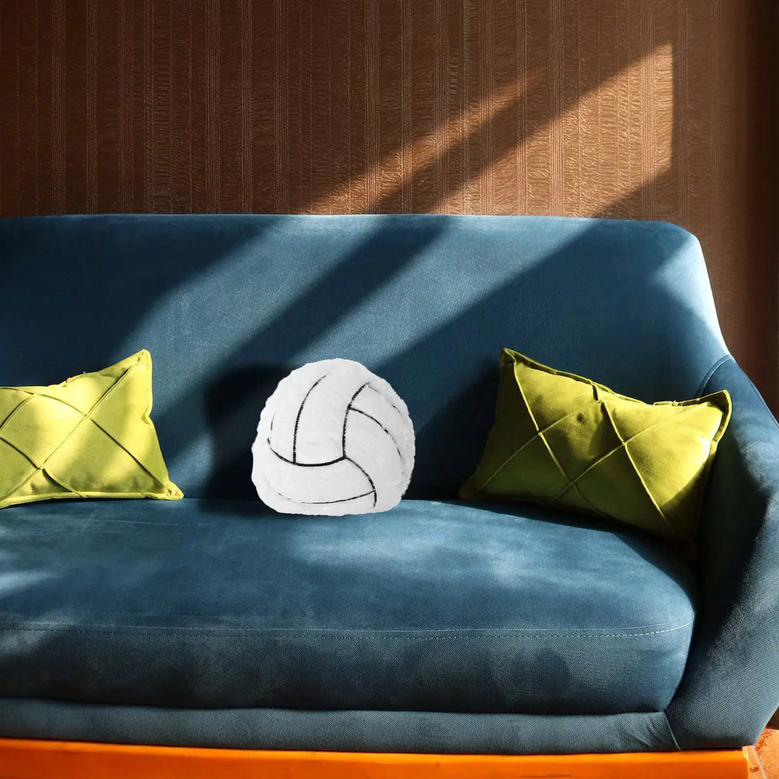 

Мягкая декоративная подушка в виде волейбольного мяча для автомобиля, для отдыха и поддержки спины, милый подарок для фаната волейбола