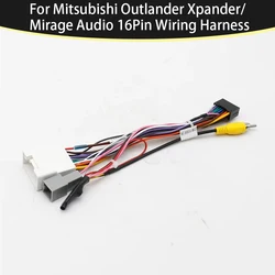 Car Stereo Radio 16PIN Adaptor Power Cable For Mitsubishi Outlander Xpander/Mirage Audio 16Pin Wiring Harness