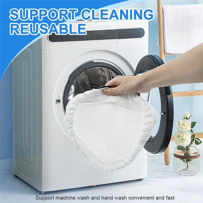 وسادات ممسحة من الألياف الدقيقة البديلة B83B، 6 قطع بخار لـ Shark X5 H20 S302 S00 وسادة تنظيف الأرضيات القابلة للغسل وإعادة الاستخدام #5