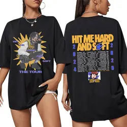 Hit Me Hard and Soft Tour 2024-2025 T Shirt Men Women Fashion Hip Hop T Shirts Cotton Loose Cozy Short Sleeve T-shirts Fans Gift