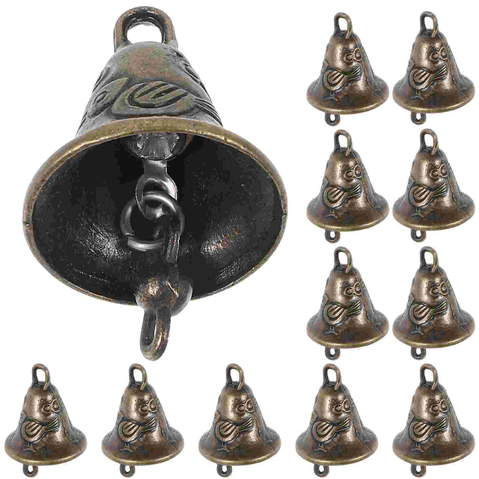 20 Pcs Bells and Wind Chimes Accessories Mini Versatile DIY Alloy Pendant Decorations Zinc Dinner Party Retro Statues