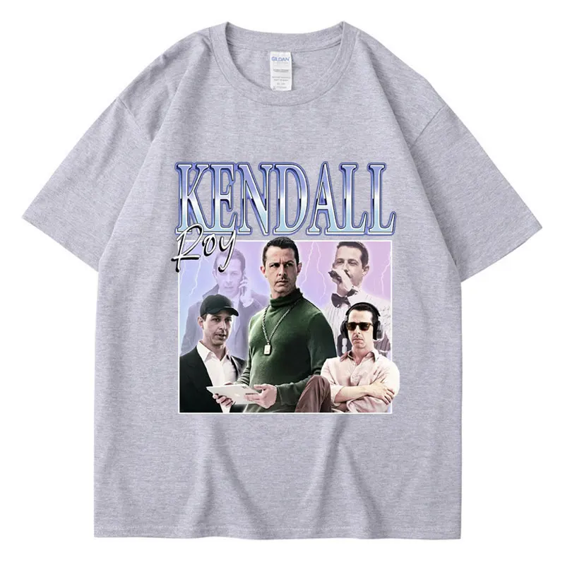 Kendall Roy Graphic T Shirt Succession Logan Homage Tv Show Krótki rękaw Moda Męska Damska Casual 100% Bawełna T-shirty Prezenty