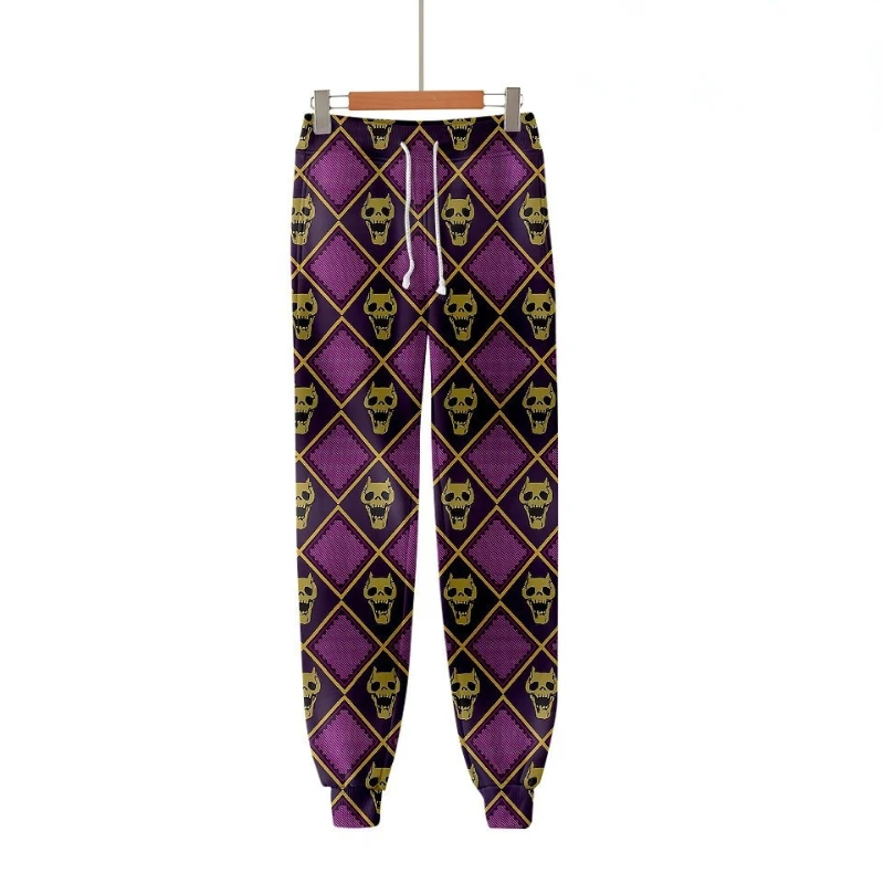 Anime JOJO's Bizarre Adventure Kira Yoshikage Cosplay Pants Men's And Women's 3D Printed Jogger Pants Casual Pants