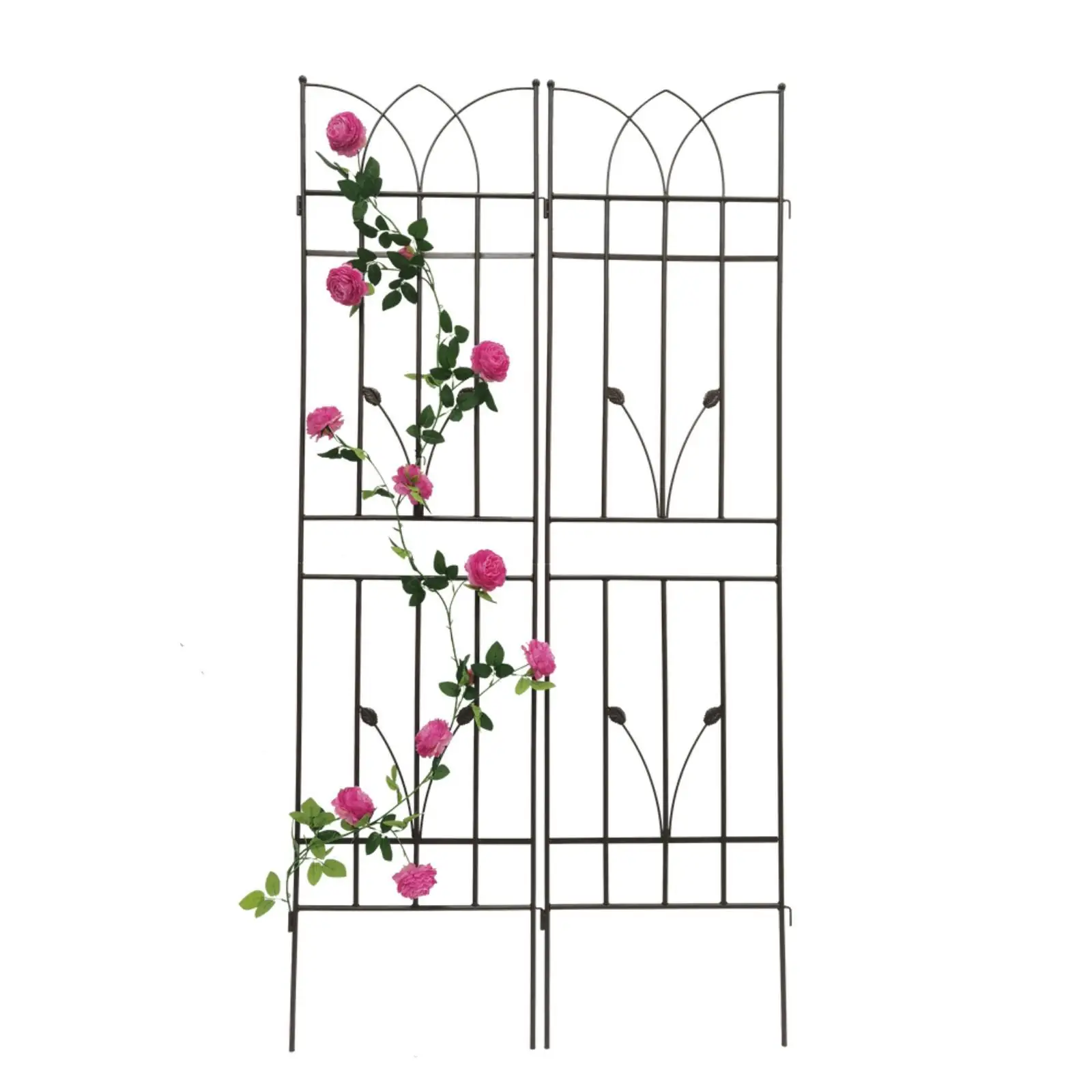 

2 Pack Metal Garden Trellis 71" x 17.7" Rustproof Trellis for Climbing