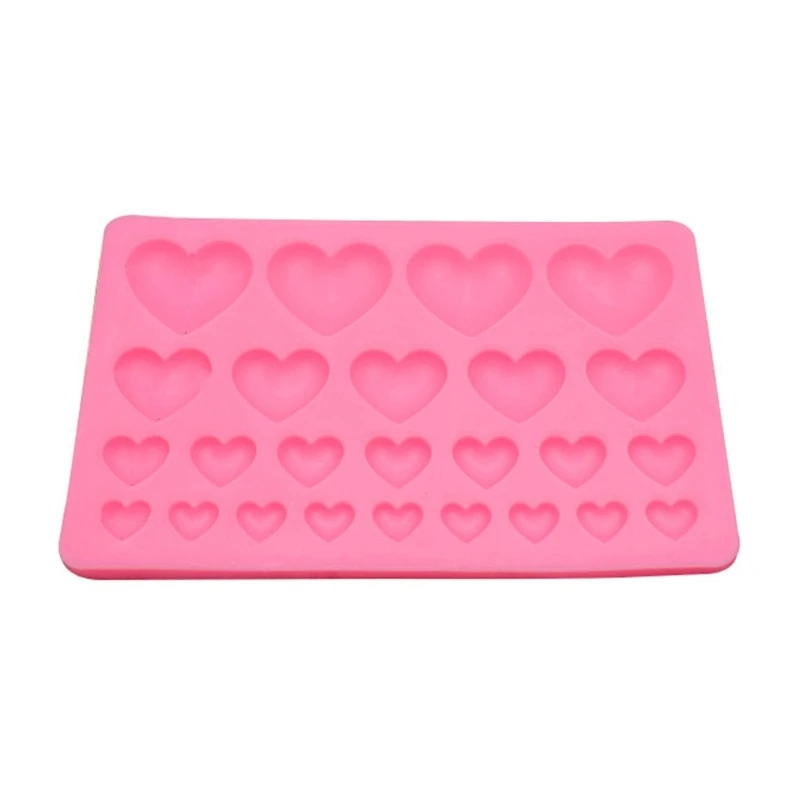 

3D Love Heart Shaped Silicone Mold Fondant Cake Border Moulds Chocolate Mould