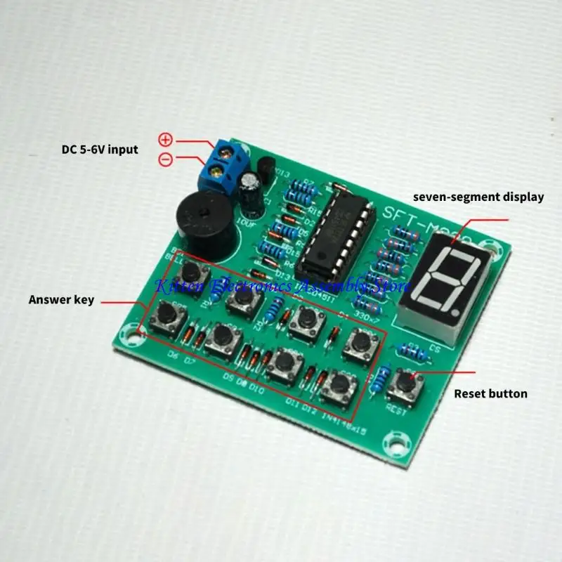 96GD CD4511 8 Channel Circuit Teaching Test Digital Display Lock Function Electronic